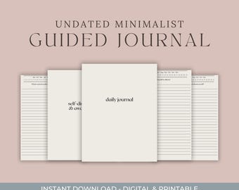 Therapy-Inspired Guided Journal | Mental Health and Self-Reflection Prompts | Digital and Printable PDF