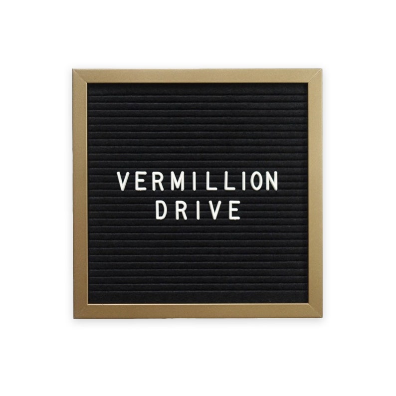 Gold Frame Letter Board 10x10 FREE SHIPPING Black Felt Etsy