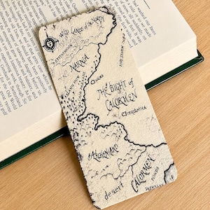 Narnia World Map Bookmark: 3d printed, raised, textured Classic Chronicles of Narnia gift for Literary Fans and Fantasy Lovers.