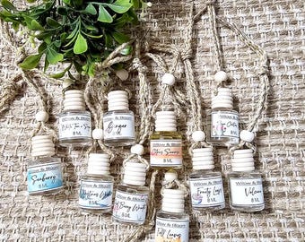 Car Air Freshener, Car Oil Diffuser, Hanging Car Freshener, New Car Gift, Hanging Car Diffuser, Car Accessories, Car Freshies, 80 + Scents