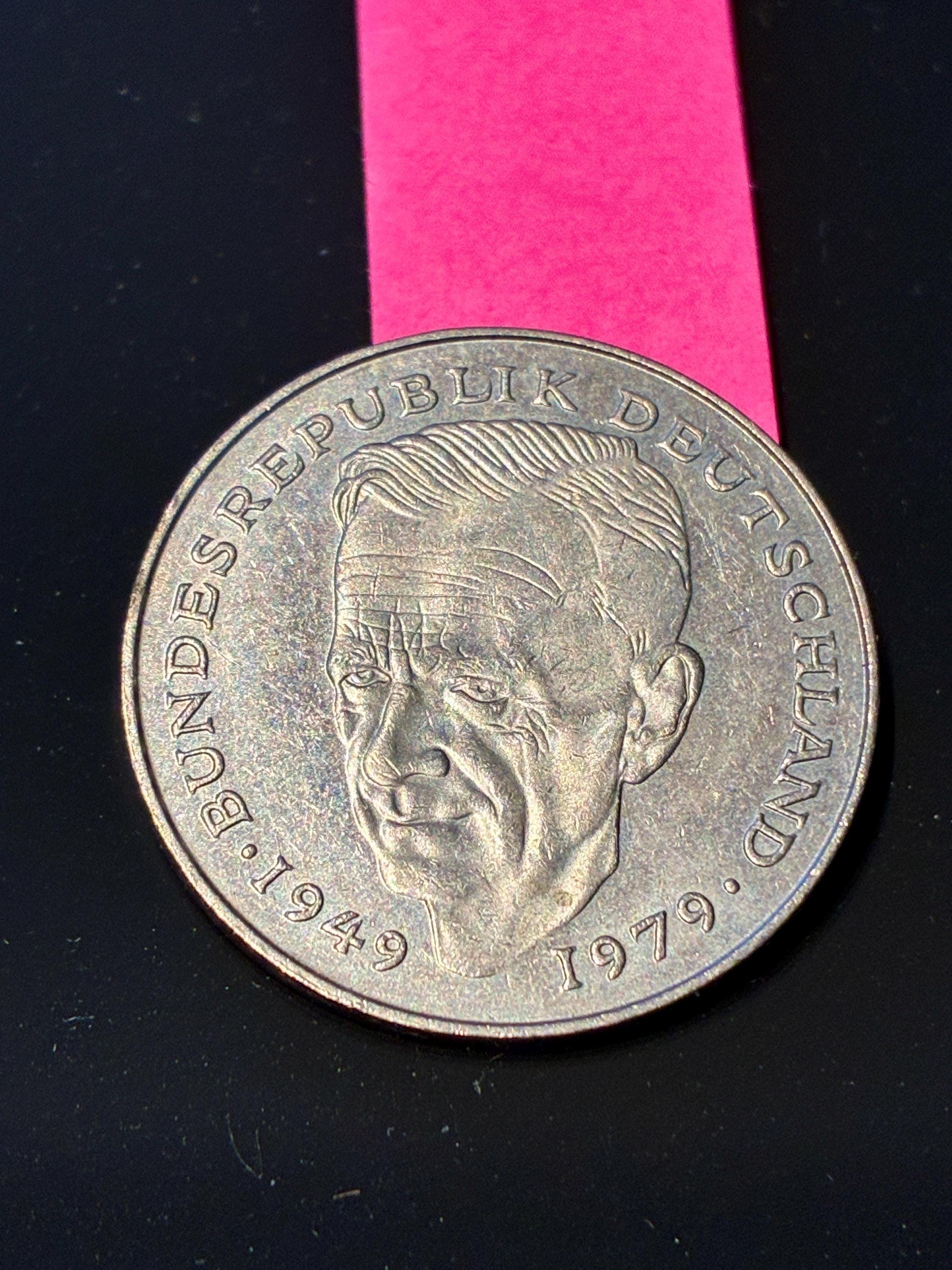 1991 Unified Germany 2 Deutschmark Commemorative Kurt Schumacher