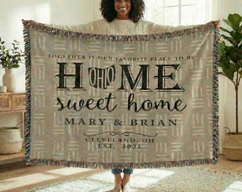 Ohio Personalized State Blanket – Custom Buckeye State Home Throw Gift