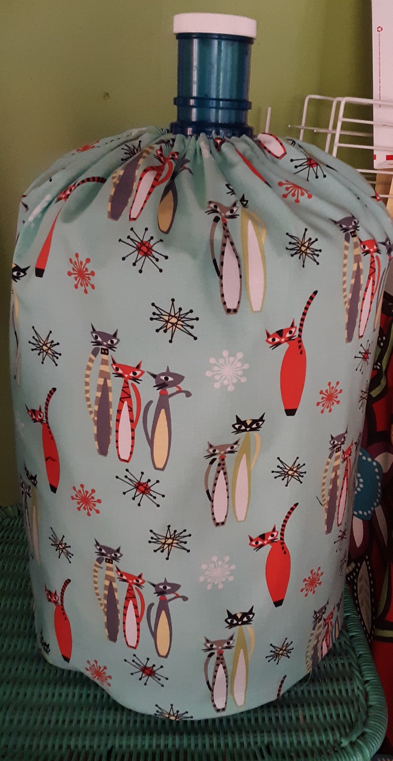 YOU PICK Fabric 5 Gal. Water Cooler Bottle Cover Elastic Top Etsy