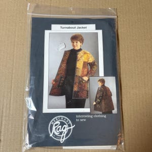 ラグマーチャント ターンアバウトジャケット ソーイングパターン リバーシブルパッチワーク マルチサイズ