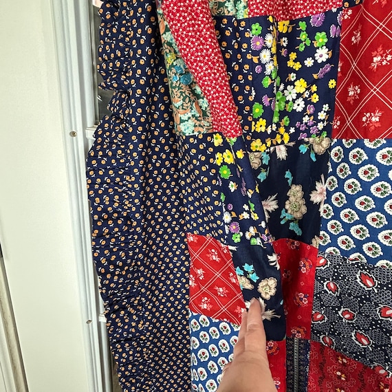 Artisan Patchwork Wrap Skirt by Mountain Artisans… - image 9