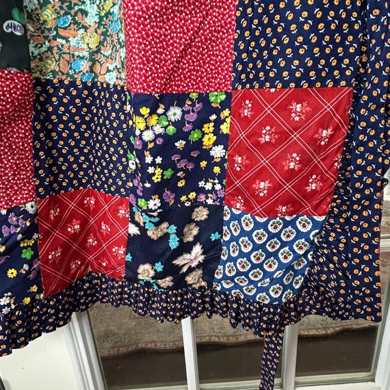 Artisan Patchwork Wrap Skirt by Mountain Artisans… - image 5