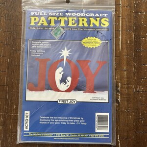 Winfield Collection First Joy Christmas Nativity Wood Yard Art Pattern