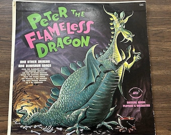 LP raro e vintage dos anos 1960 de Peter The Flameless Dragon, da Rocking Horse Records.