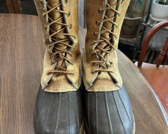 Vintage L.L. Bean Maine-jachtschoen Duck Boots Made in USA 9 Bean Boot heren