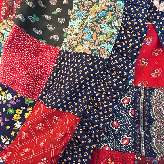 Artisan Patchwork Wrap Skirt by Mountain Artisans… - image 8