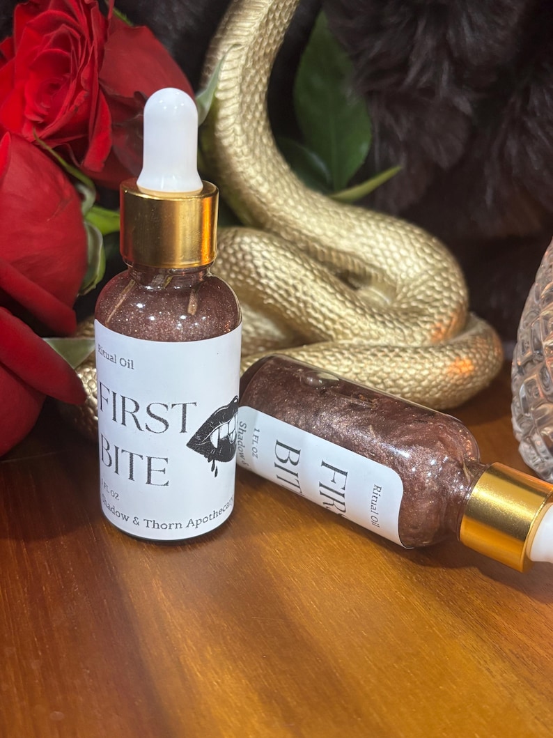 First Bite Ritual Oil | Lilith Devotional Oil | Lust, Desire, Passion, Sensuality, Dark Feminine Magick image 6
