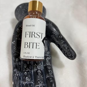First Bite Ritual Oil | Lilith Devotional Oil | Lust, Desire, Passion, Sensuality, Dark Feminine Magick image 4
