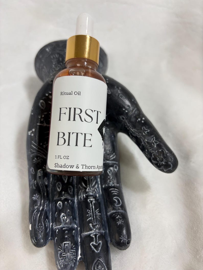 First Bite Ritual Oil | Lilith Devotional Oil | Lust, Desire, Passion, Sensuality, Dark Feminine Magick image 4