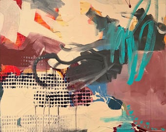 Dance of Hues, large original painting