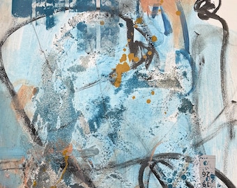 Wander I,II, & III, original acrylic paintings on paper