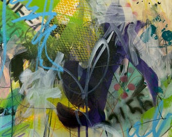 Whirlwind I, Original acrylic painting on paper