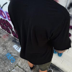 ROAD RASH RAW edge black tee