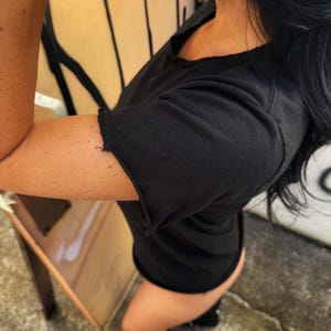 ROAD RASH RAW edge black tee