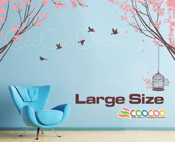 tree wall decal nursery wall decal vinyl wall sticker | etsy