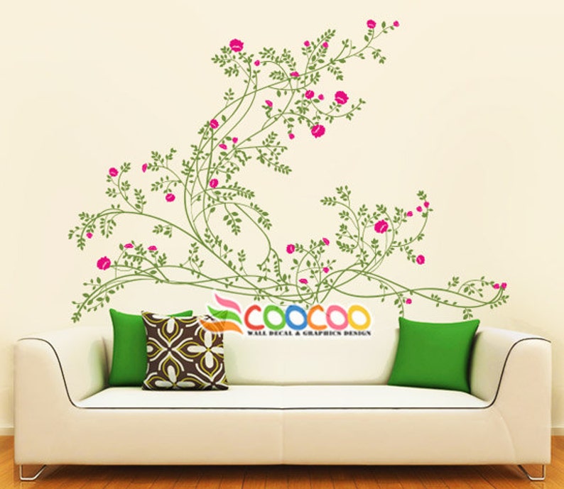 Wall Decor Decal Sticker Removable Vinyl Medium Size Graceful Etsy
