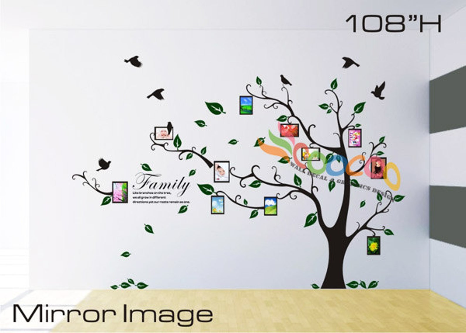 Wall Decal Wall Stickers tree Wall Decals wall Decals 2 Etsy