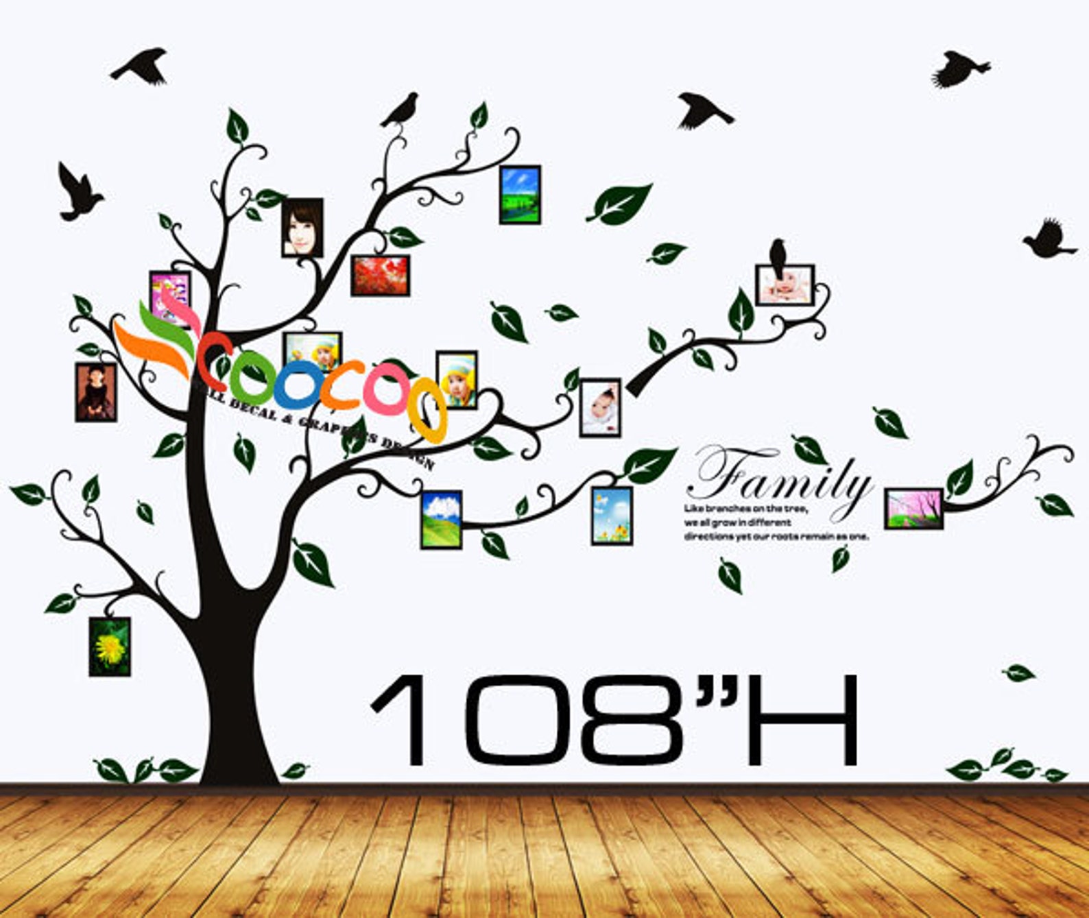 Wall Decal Wall Stickers tree Wall Decals wall Decals 2 Etsy