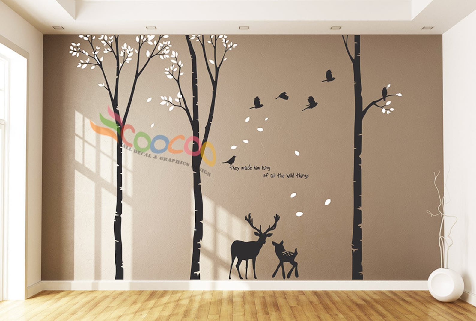 Wall Decal Wall Stickers tree Wall Decals wall Decals Etsy