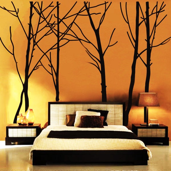 Tree Wall Decal Forest Vinyl Sticker Large Nursery Wall Decal 96''