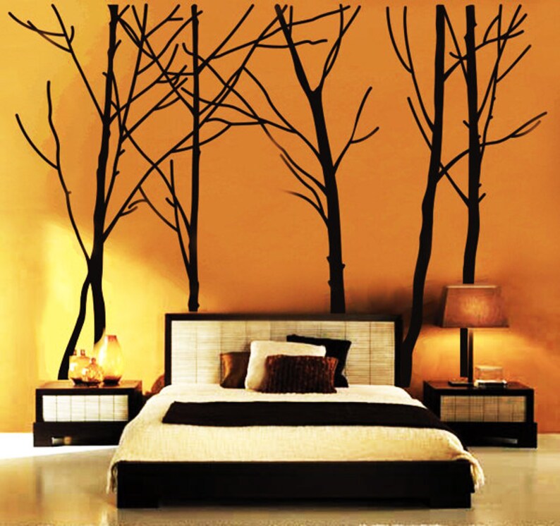 Tree Wall Decal Forest Vinyl Sticker Large Nursery Wall Decal Etsy