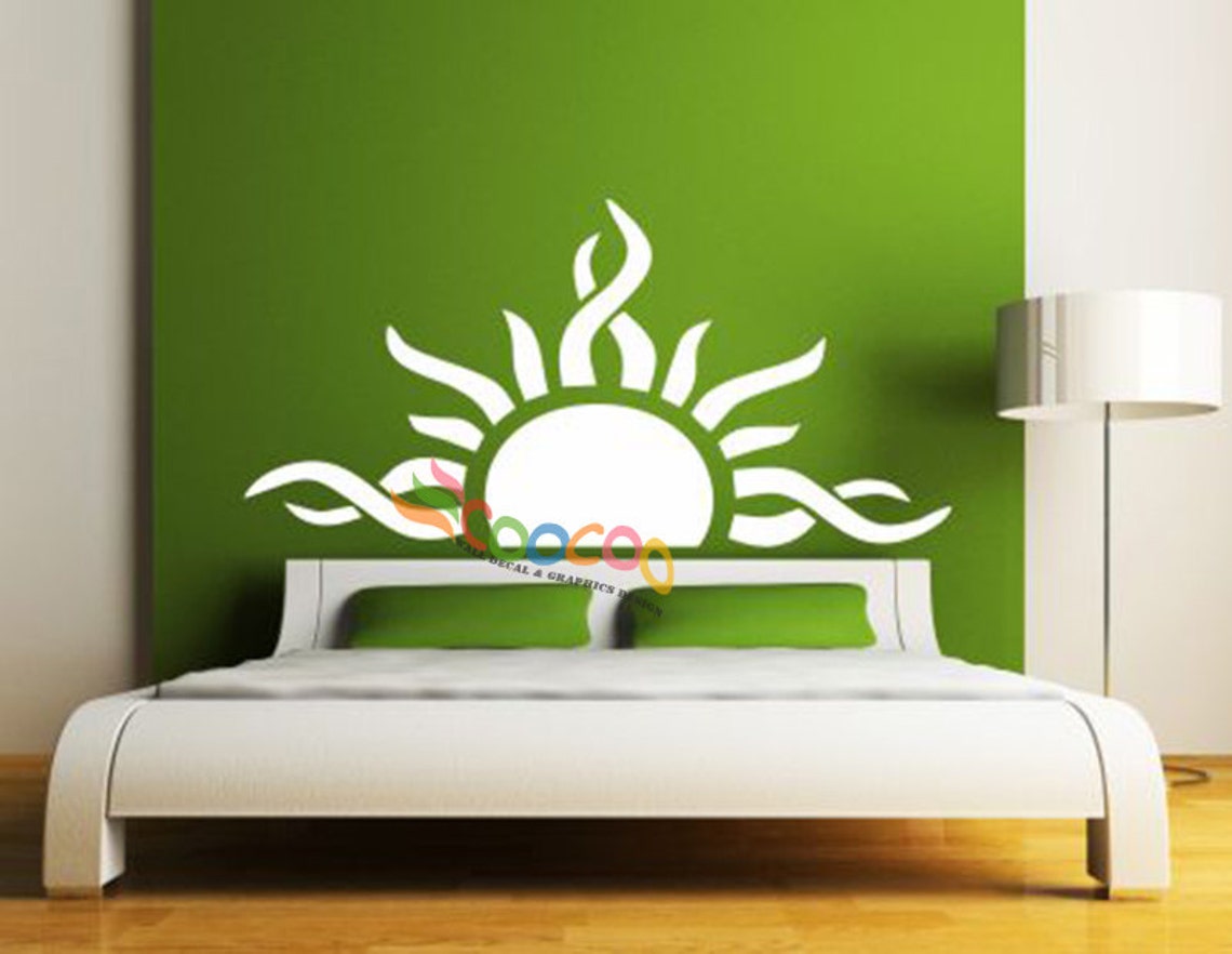 Headboard Decal Vinyl Wall Decal Headboard Wall Sticker King Etsy