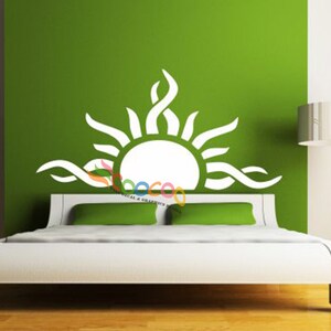 Headboard Decal Vinyl Wall Decal Headboard Wall Sticker King Queen Full Twin DC055