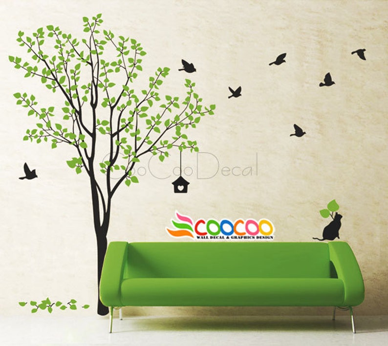 Wall Decal Wall Stickers Nursery Wall Decal Removable Cat Etsy