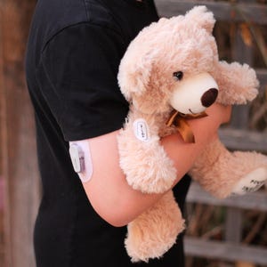 Personalized Type 1 Diabetic Warrior Bear: Custom Name Plush