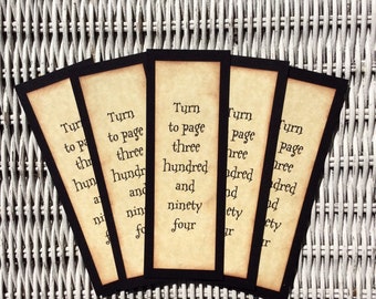 Professor Snape Quote Bookmarks: Wizard Movie Party Favors (Set of 5)