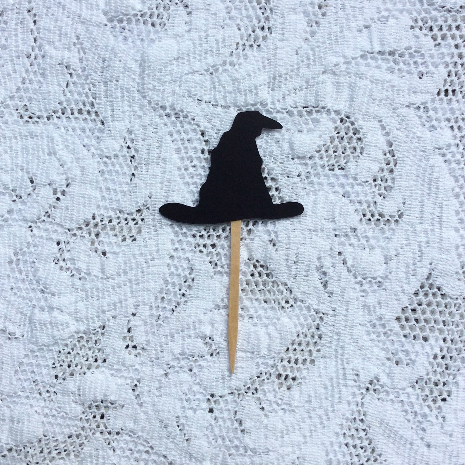 Witches Hat Cupcake Toppers Sorting Hat Cupcake Toppers Food Etsy