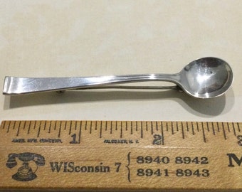 Antique Vintage GORHAM Sterling Silver Miniature Spoon PIN ~ Simple Design Flatware Pattern