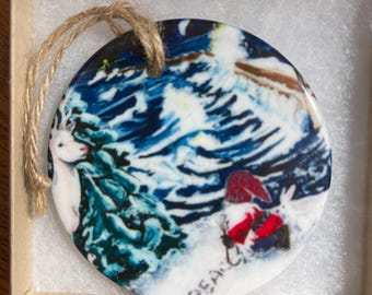 Presque Isle Christmas ornament Marquette,Mi
