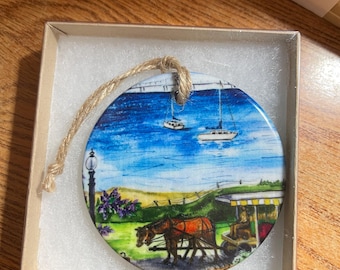 Presque Isle Christmas ornament Marquette,Mi