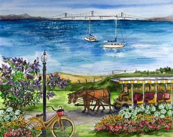 Mackinaw Island Print Michigan