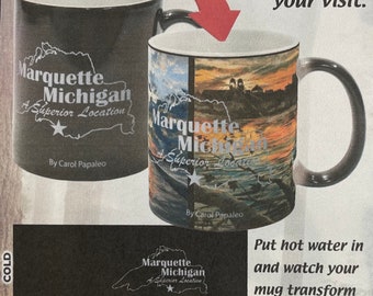 Marquette Mi. A Superior Location Color Changing Mug