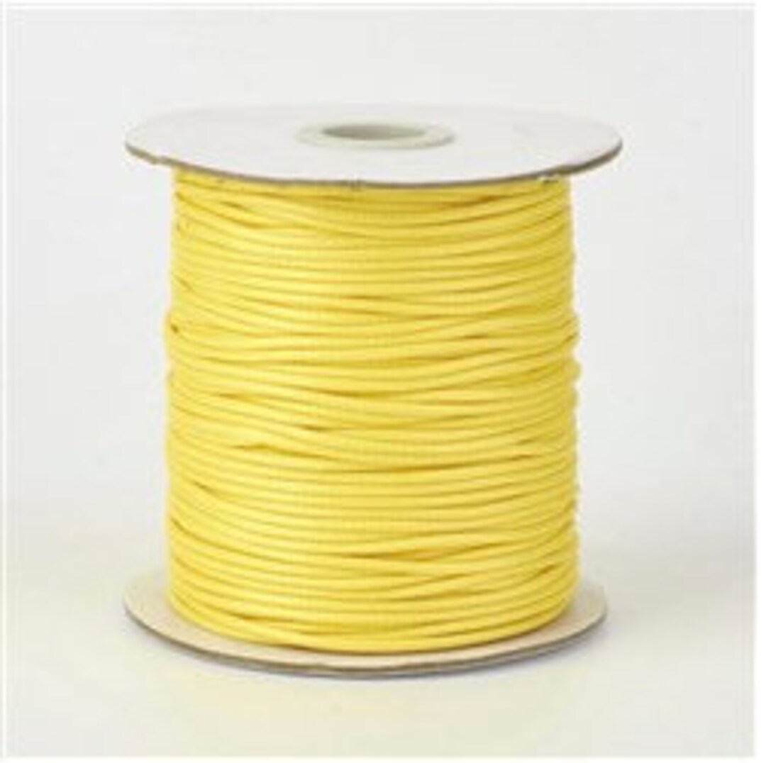1mm Waxed Polyester Cord 200YD Spool Yellow Etsy
