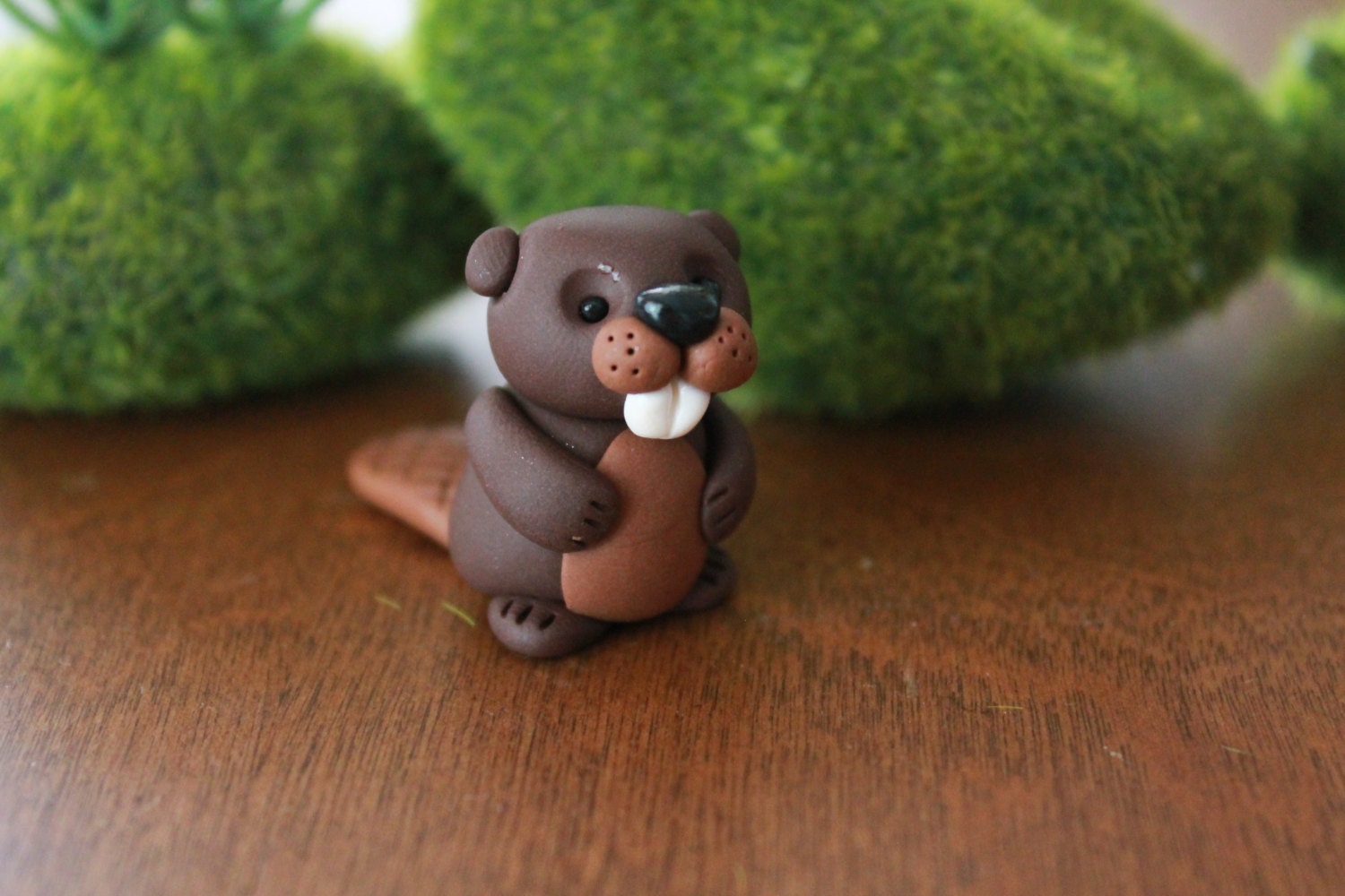 Polymer Clay Beaver Miniature Beaver Mini Clay Beaver Etsy