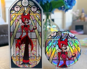 ハズビン ホテル アラスター アクリル スタンディ セット - ローズ ウィンドウ