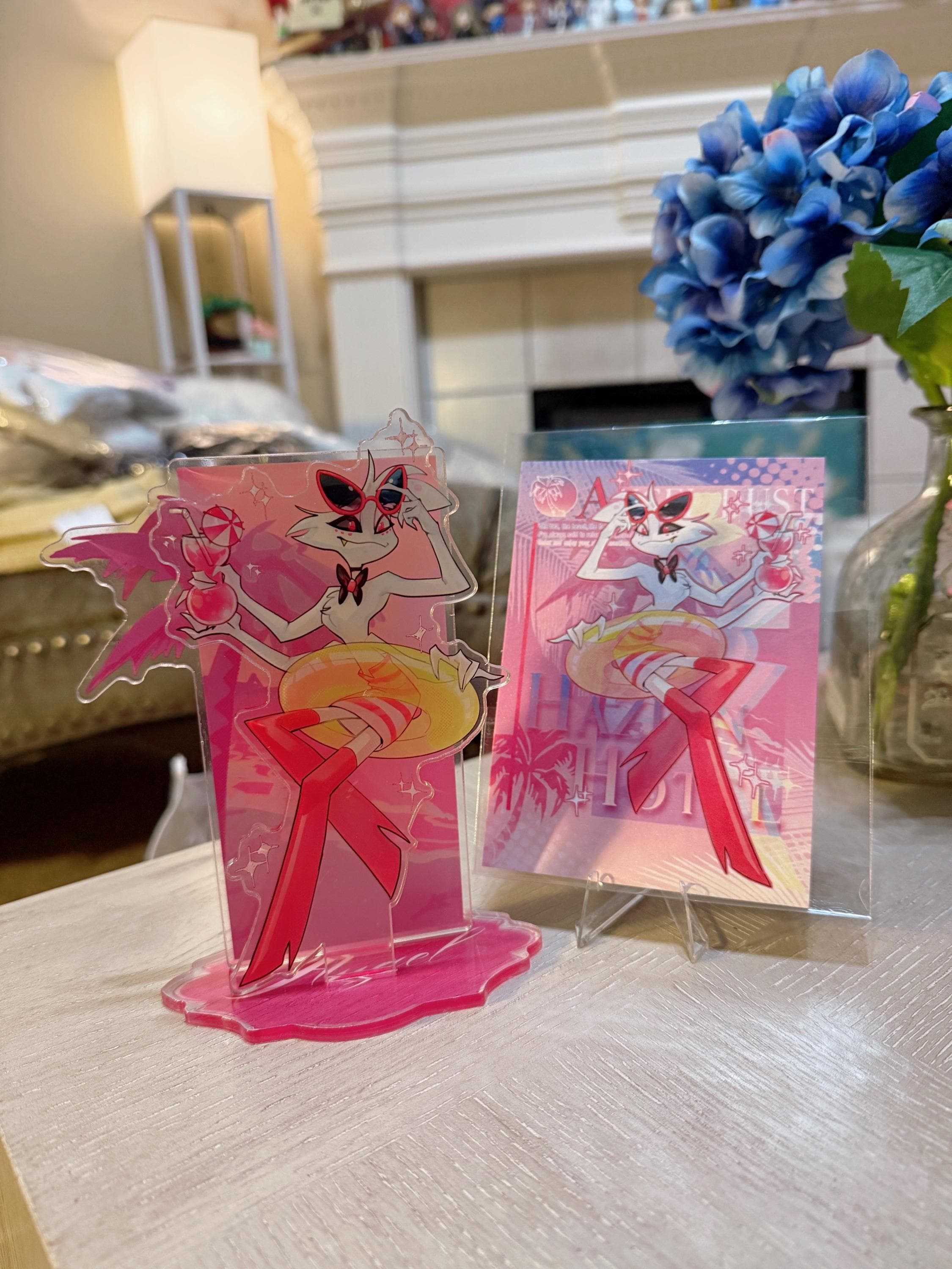 Hazbin Hotel Angel Dust Acrylic Standee - Beach Vacation - Etsy
