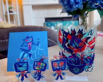 Hazbin Hotel Vox Acrylic standee set