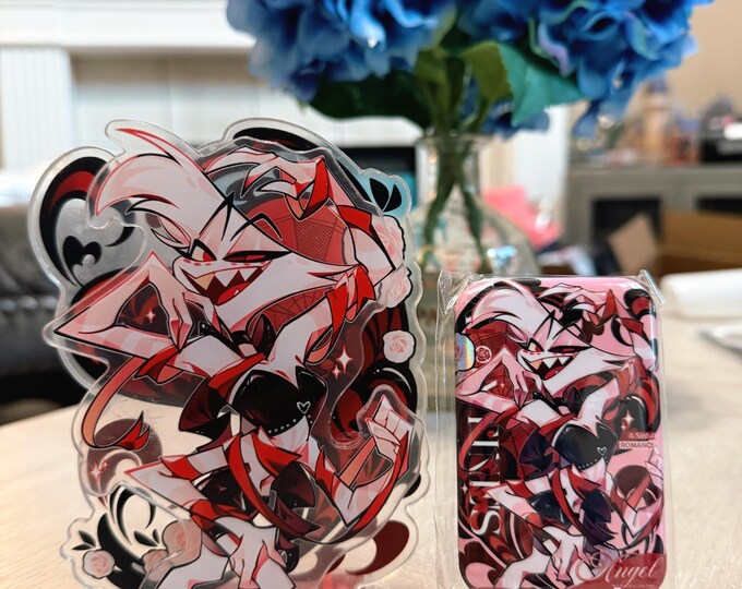 Hazbin Hotel Angel Dust Acrylic Standee Set - Valentine’s Love - Etsy