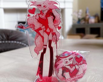 Hazbin Hotel Angel Dust burlesque Acrylic Standee