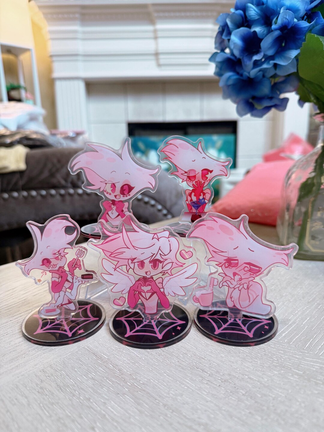 Hazbin Hotel Angel Dust Acrylic Standee Set - Etsy