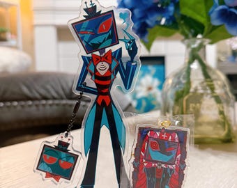 Figura acrílica y llavero de Hazbin Hotel Vox