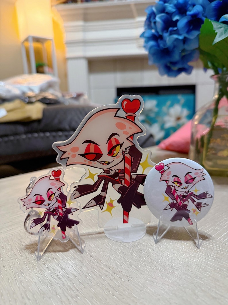Hazbin Hotel Angel Dust Acrylic Standee Set - Pole Dance - Etsy